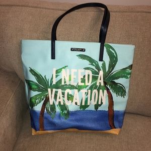 Kate Spade "I need a Vacation" Shopper Tote